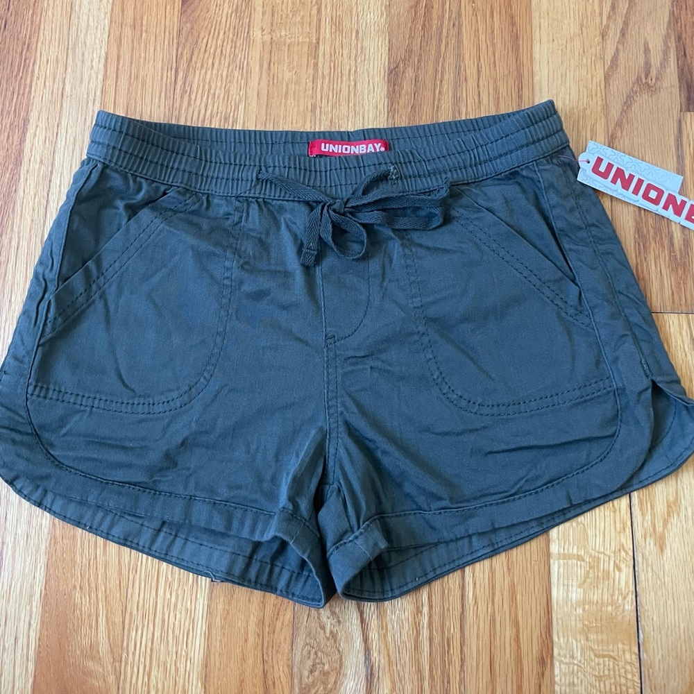 UNIONBAY Women's Dark Green Athletic Shorts